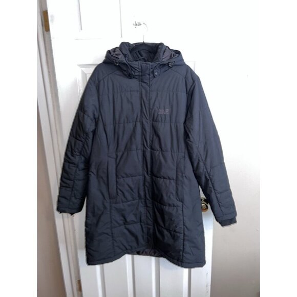 JACK WOLFSKIN Women Quilted Jacket SInsulated Hooded STORMLOCK MICROGUARD Sz XXL - Picture 2 of 16